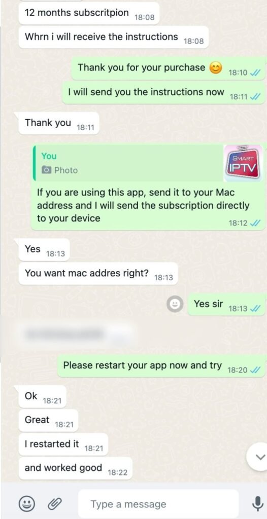 Iptv subscription
